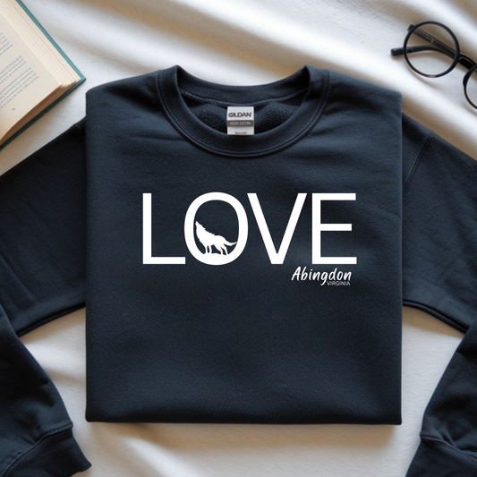 Abingdon LOVE Sign T-Shirt 🐺❤️